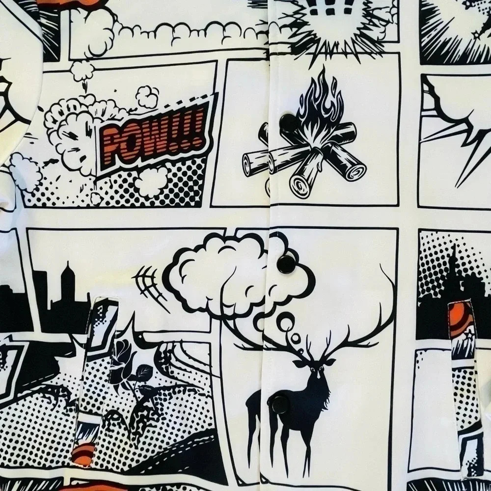 NWOT Men small comic jacket (A69) - Picture 3 of 4